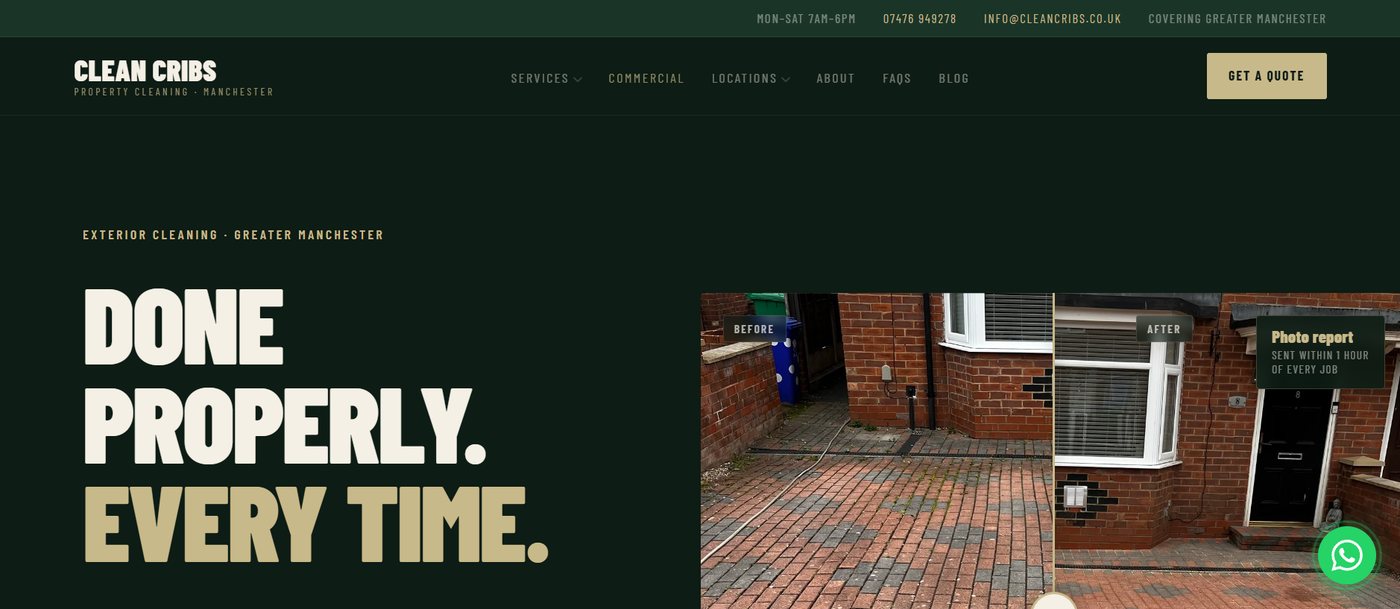 Clean Cribs website built by Graft