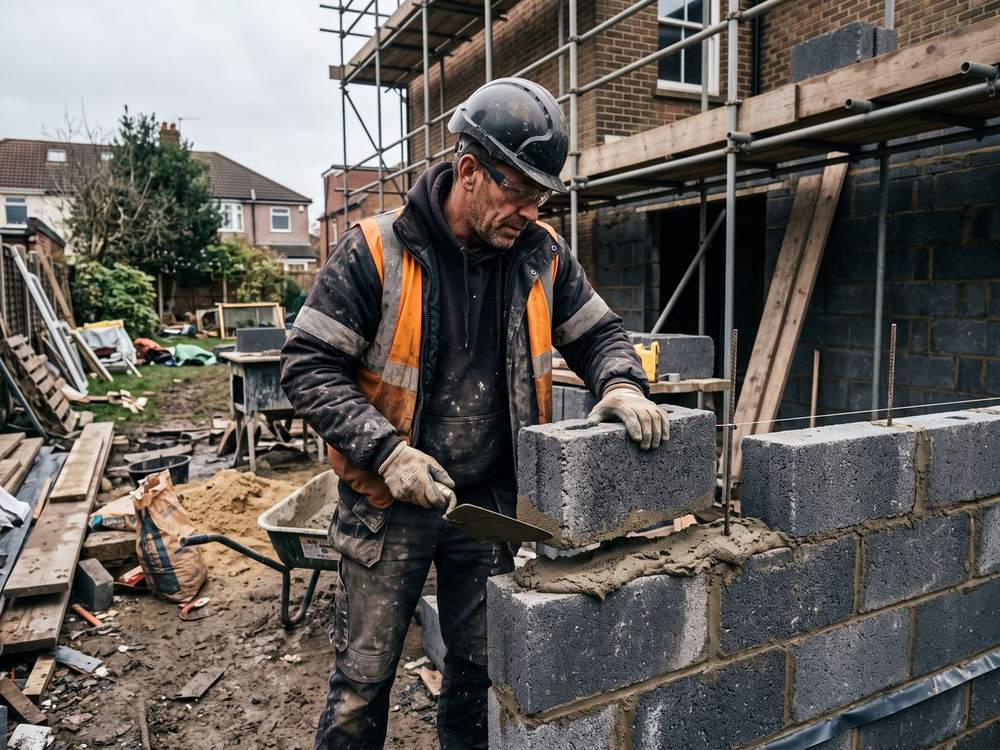 A builders at work
